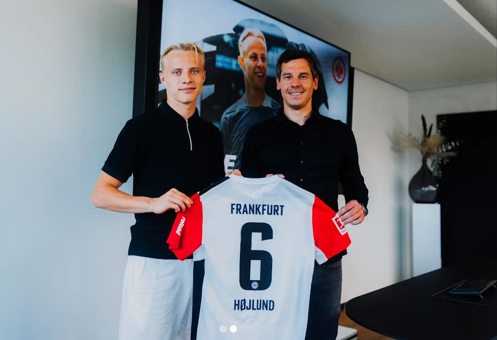 官方：小霍伊倫肌肉不適退出丹麥U21集訓(xùn)，返回法蘭克福接受檢查