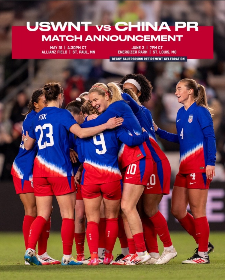 官方：中國(guó)女足將在5月底、6月初兩戰(zhàn)美國(guó)女足