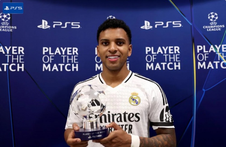 1進(jìn)球1關(guān)鍵傳球，羅德里戈當(dāng)選皇馬2-1馬競(jìng)一役全場(chǎng)最佳