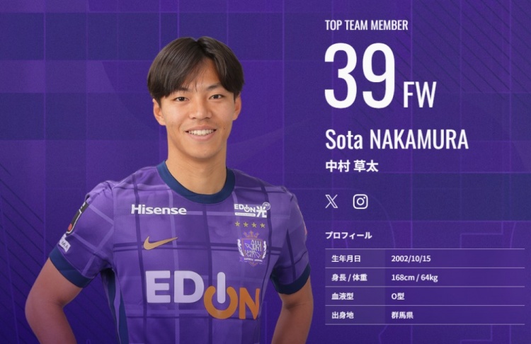 又一顆日本新星？！中村草太去年大學(xué)畢業(yè)，本賽季已8場(chǎng)6球1助
