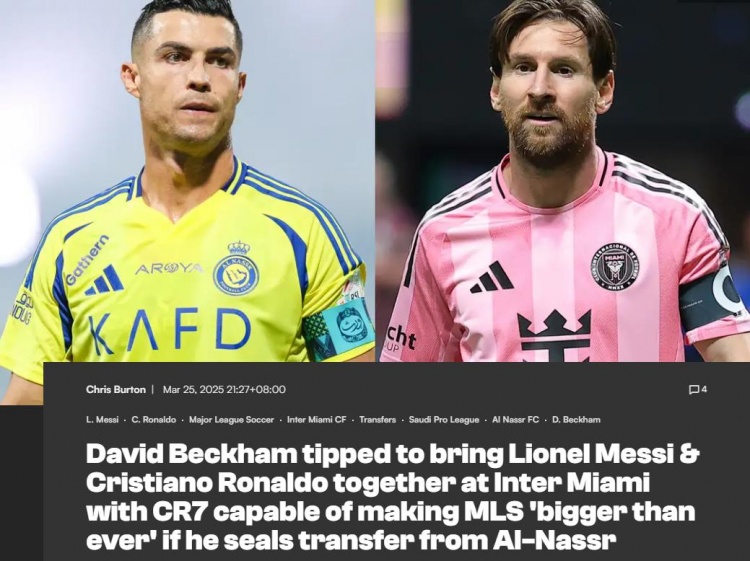 美職聯(lián)舊將：C羅應(yīng)該像梅西伊布一樣來(lái)美職聯(lián)，小貝能搞定這件事