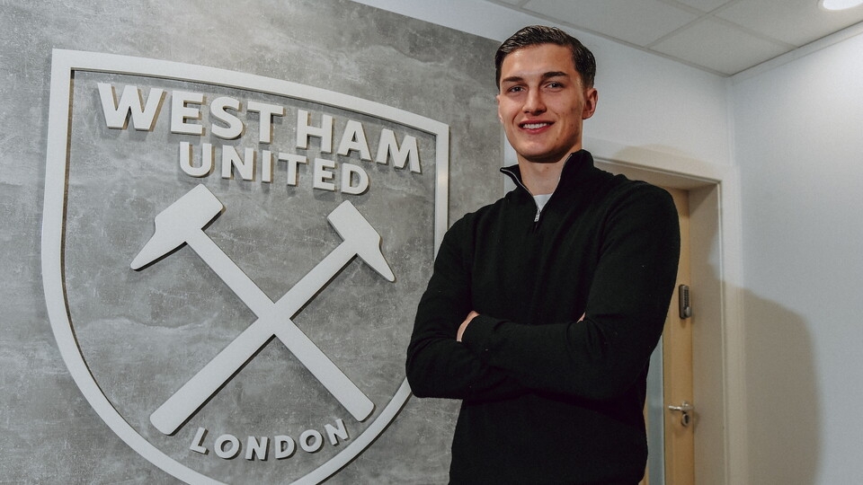 近兩賽季被外租鍛煉，西漢姆聯(lián)官方：與21歲中場(chǎng)波茨續(xù)約至2029年