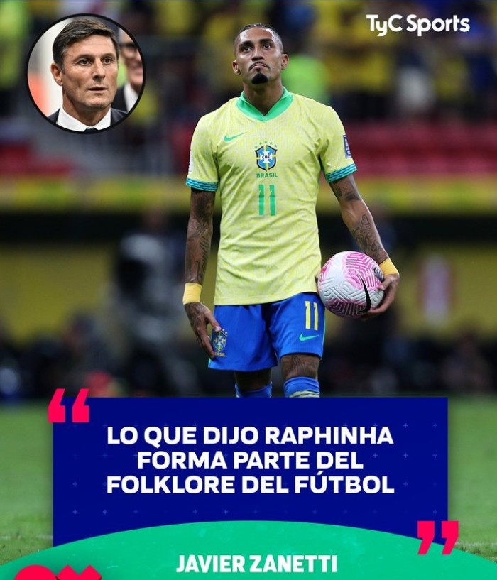 拉菲尼亞豪言要狠狠干阿根廷，薩內(nèi)蒂：這是足球文化的一部分