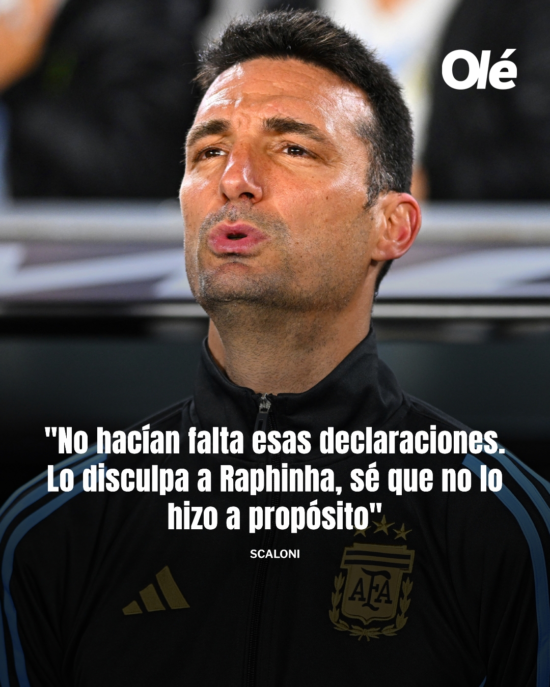 斯卡洛尼回應(yīng)拉菲尼亞言論：我原諒他，他只是在捍衛(wèi)自己的球隊