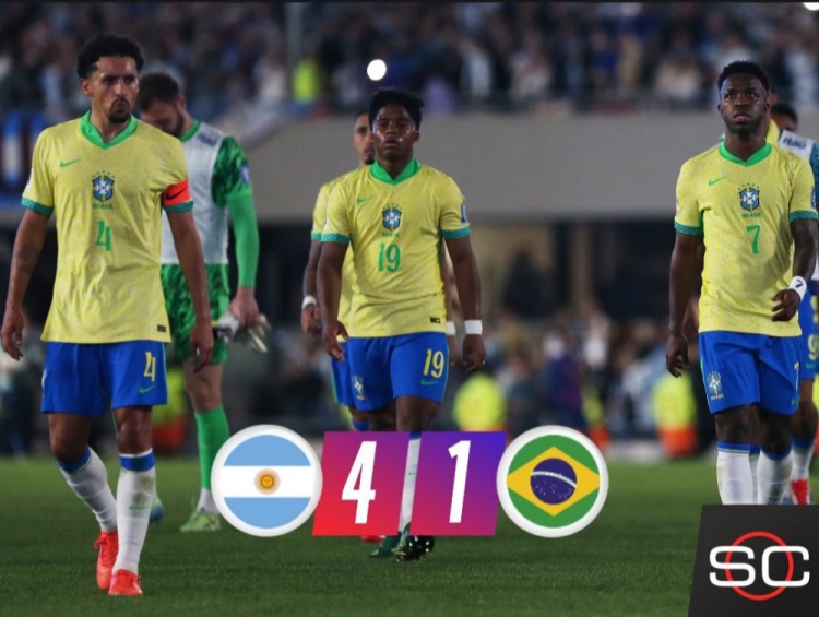 慘敗！巴媒痛批巴西1-4阿根廷：重演1-7的恥辱！