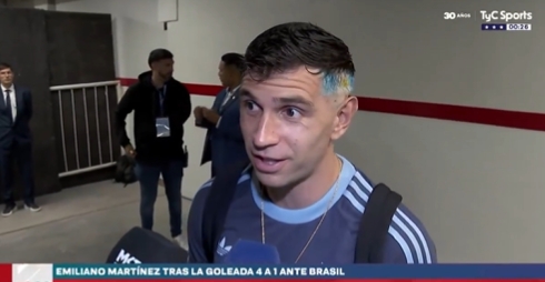 大馬丁談顛球：球彈得很高，人們喜歡這樣，我知道斯卡洛尼不喜歡