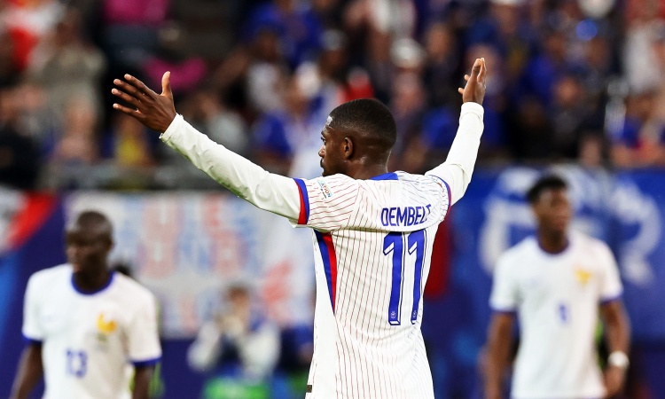 登貝萊第二次在法蘭西體育場(chǎng)為法國(guó)隊(duì)破門，首次是2017年