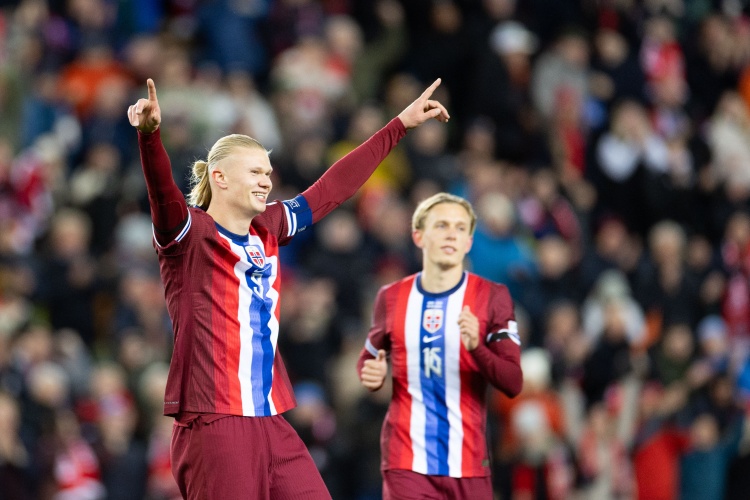 僅用41場(chǎng)比賽，哈蘭德成為自1971年后為國打進(jìn)40球最快的歐洲球員